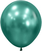 Шар (18''/46 см) Reflex, Зеркальный блеск, Аврора грин (932), хром, 6 шт.