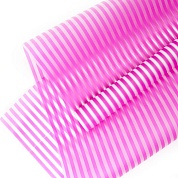 Упаковочная пленка матовая (0,6*10,3 м) Полосы Люкс, Ярко-розовый, 1 шт.