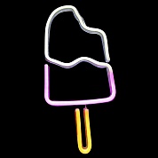 Световая фигура Мороженое, 20,3*45,1 см. Разноцветный, 1 шт.