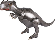 Шар 3D (38''/97 см) Фигура, Динозавр Тираннозавр, Серый, 1 шт. в упак.