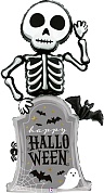 Шар (67''/170 см) Фигура, Скелет на Хэллоуин, 1 шт. в уп. 
