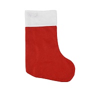 Декоративный новогодний носок, Красный, 17*35 см, 1 шт. 
