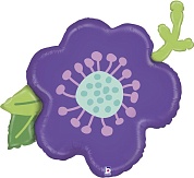 Шар (39''/99 см) Фигура, Цветок, Фиолетовый, 1 шт.
