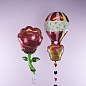 Шар (32''/81 см) Фигура, Роза, Красный, 1 шт.