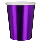 Стаканы (250 мл) Фиолетовый, Металлик, 6 шт.
