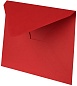Конверты из дизайнерской бумаги, 120 г, Красный, 13,5*19 см, 10 шт.