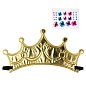 Корона тканевая, Принцесса, Укрась ее сама, Золото, 20,5*11,8 см, 1 шт. 