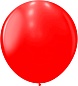 Шар (32''/81 см) Красный (230), пастель, 1 шт.