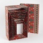 Набор коробок Новогодний орнамент с оленями, 33*20*13 см, 10 шт. 