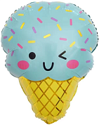 Шар (23''/58 см) Фигура, Мятное мороженое, 1 шт. 