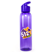 Бутылка (пластик) 630 мл, ТМ 512, Фиолетовый, 1 шт.