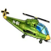 Шар 38"/96 см Вертолет / зеленый
