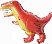 Шар с клапаном (17''/43 см) Мини-фигура, Динозавр Тираннозавр, 1 шт.