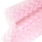 Упаковочная пленка матовая (0,6*10,3 м) Зигзаг, Розовый, 1 шт.