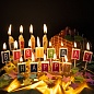 Свечи Буквы Happy Birthday (яркие флажки), Ассорти, 2,5 см, 1 шт.