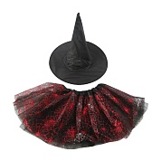 Набор (шляпка и юбочка), Маленькая ведьмочка, Черный/Сиреневый, 1 шт.
