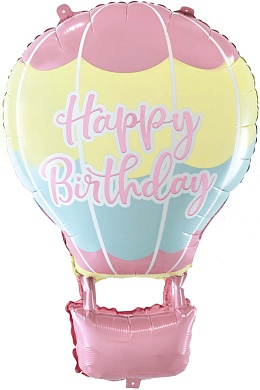 Шар (32''/81 см) Фигура, Воздушный шар на День Рождения, Розовый, 1 шт.