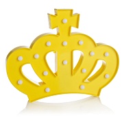 Световая фигура Корона, 22,5*28 см. Желтый, 1 шт.