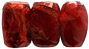 Лента полипропиленовая (0,5 см*10 м) Красный микс, Металл, Лаковая, Голография, 3 шт.