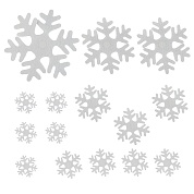 Декоративное украшение Снежинки Пушинки, 5-30 см, Белый, 18 шт.