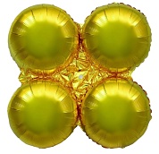 Шар (22''/56 см) Круг, Подставка для шаров, Золото, 1 шт. 