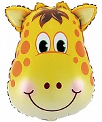 Шар (25''/64 см) Фигура, Голова Жирафа, 1 шт.